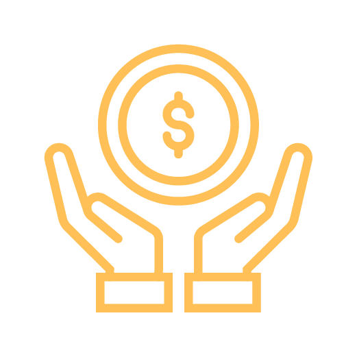 hands holding money icon