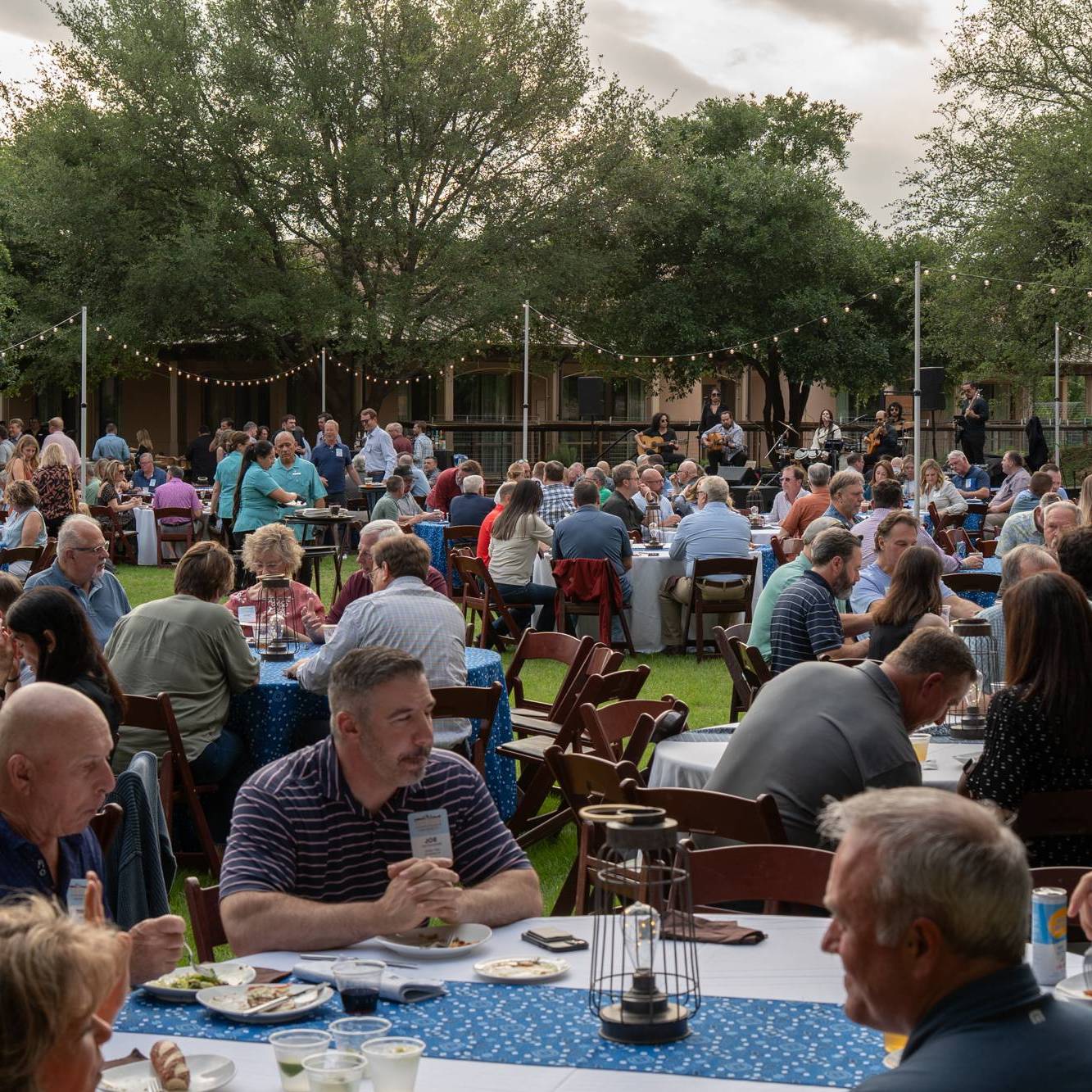 outdoor conference setting